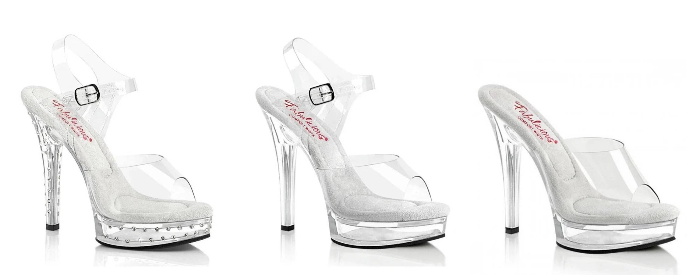 Clear shoes for wide 2025 feet